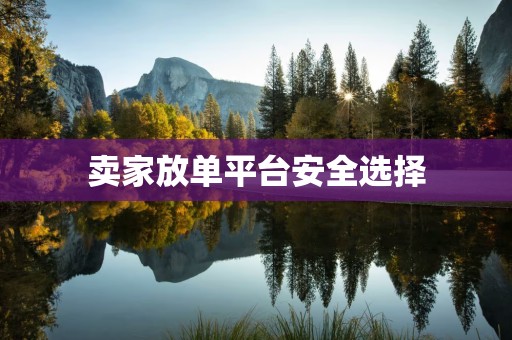 卖家放单平台安全选择