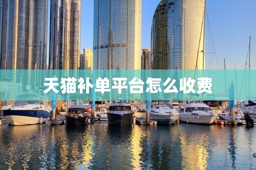 天猫补单平台怎么收费