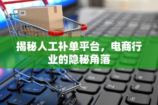 揭秘人工补单平台，电商行业的隐秘角落