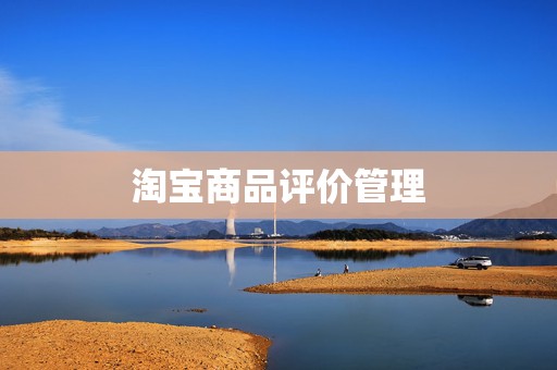 淘宝商品评价管理