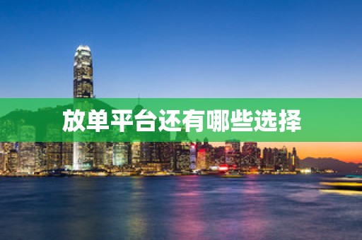 放单平台还有哪些选择