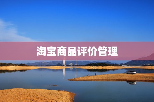 淘宝商品评价管理