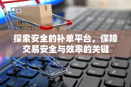 探索安全的补单平台，保障交易安全与效率的关键