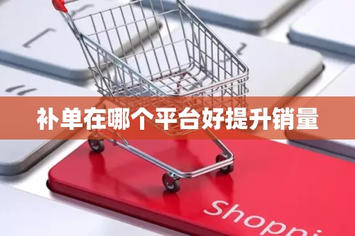 补单在哪个平台好提升销量