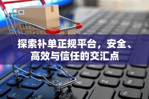 探索补单正规平台，安全、高效与信任的交汇点