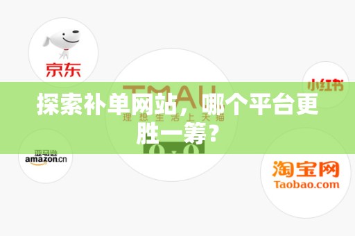 探索补单网站，哪个平台更胜一筹？