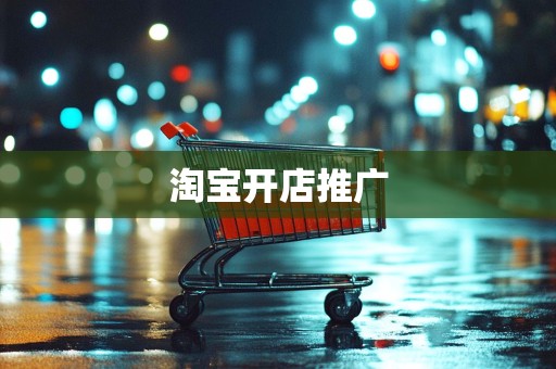 淘宝开店推广