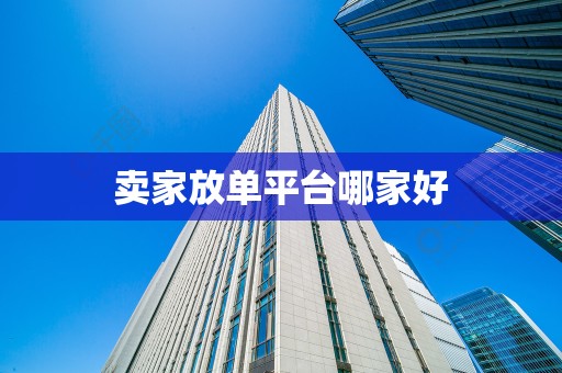 卖家放单平台哪家好