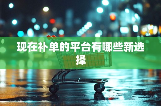 现在补单的平台有哪些新选择