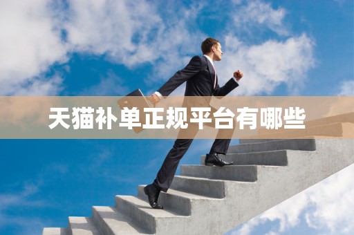 天猫补单正规平台有哪些