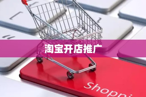 淘宝开店推广