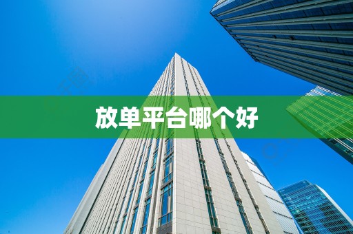 放单平台哪个好